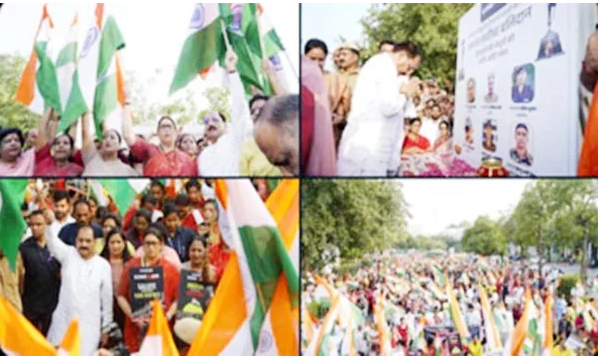Delhi BJP की महिला मोर्चा की सिंदूर यात्रा में शामिल हुई हजारों महिलाएं