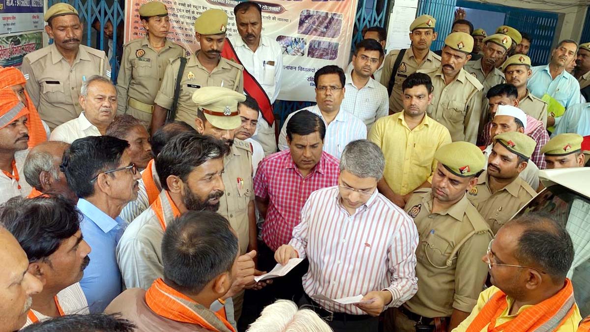  समस्याओं को लेकर भारतीय किसान संघ ने किया प्रदर्शन