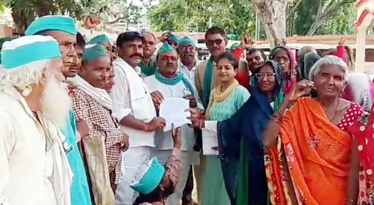 भाकियू अराजनैतिक ने समस्याओं को लेकर किया धरना प्रदर्शन