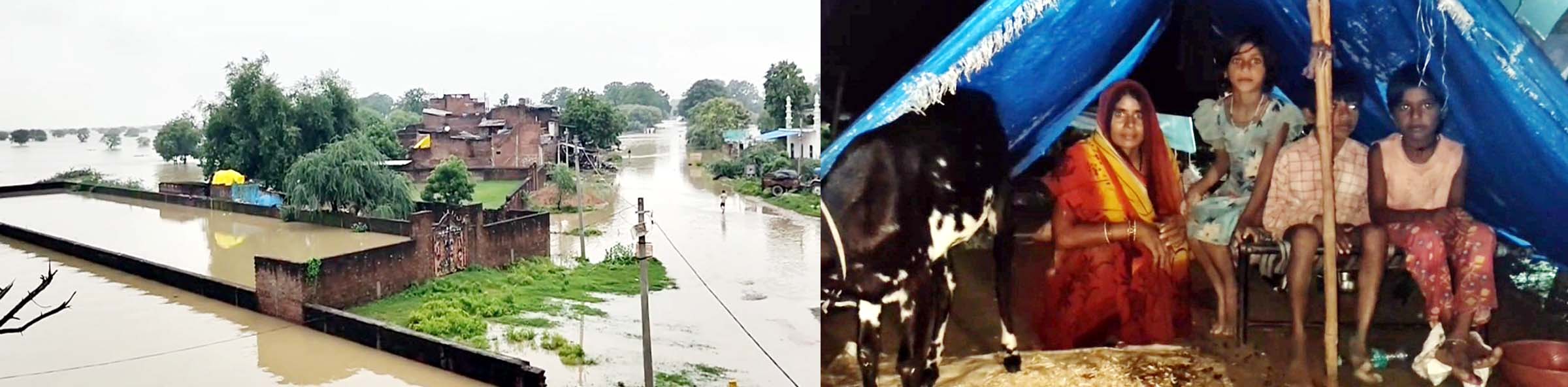 यमुना नदी खतरे के निशान से ऊपर बहने से बिगड़ रहे हालात