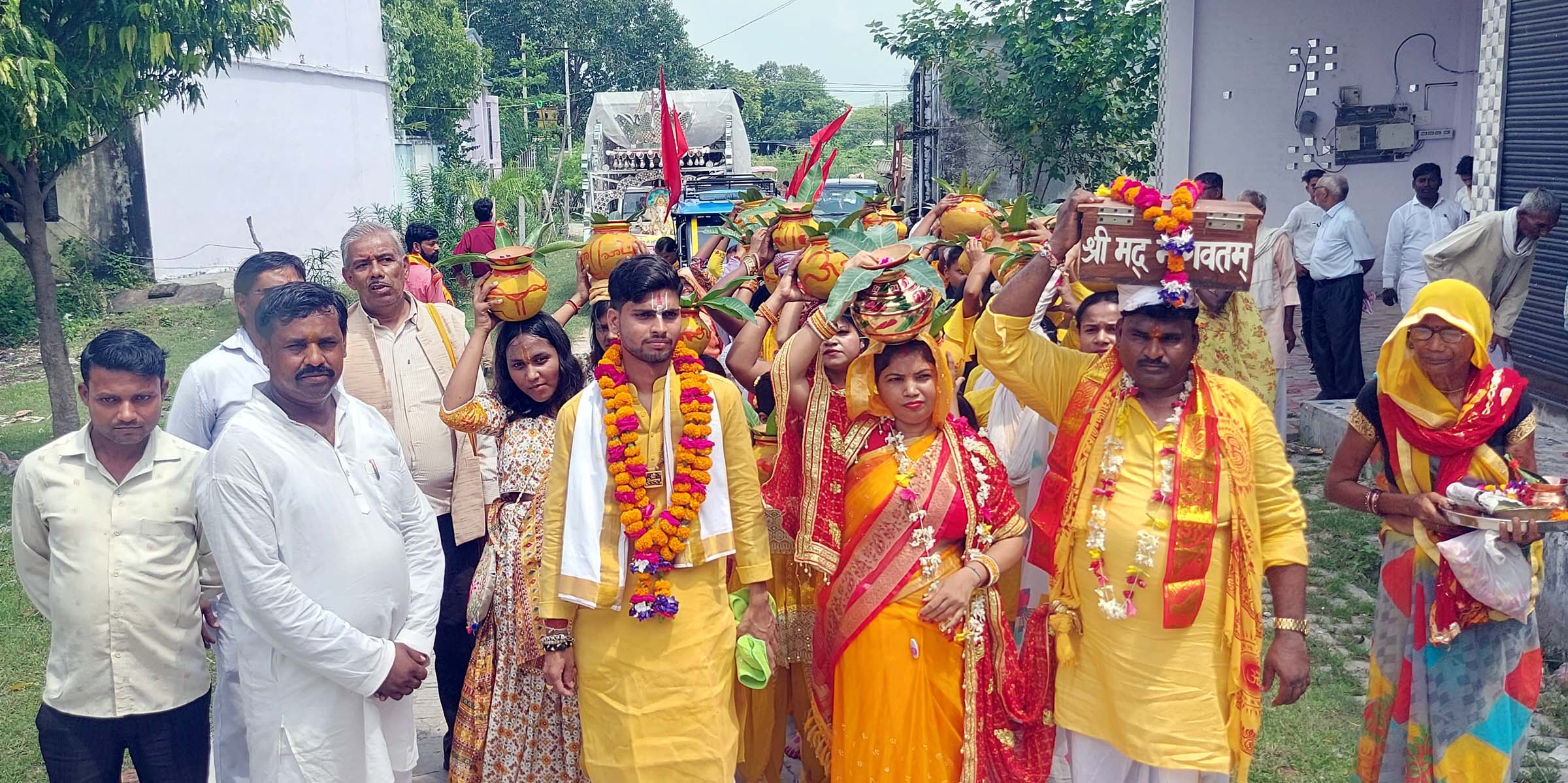 गंगा साहू की पुण्यतिथि पर श्रीमद भागवत कथा का शुभारंभ