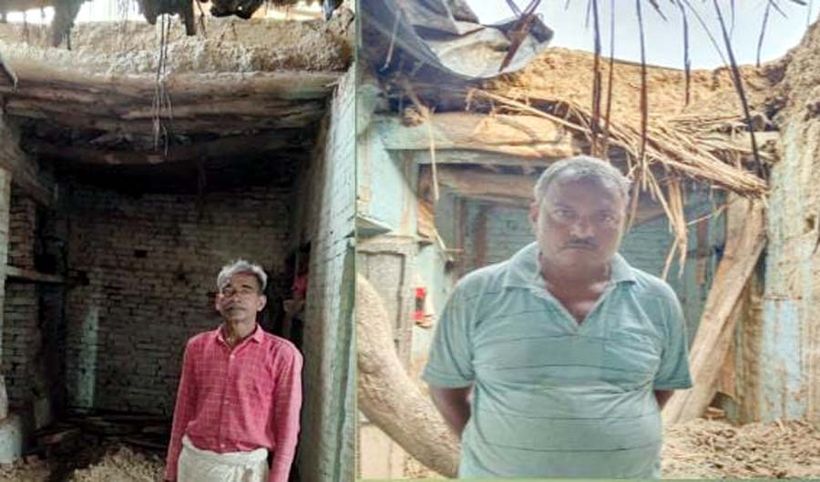 परेशानी का सबब बनी बारिश, कई कच्चे मकान गिरे