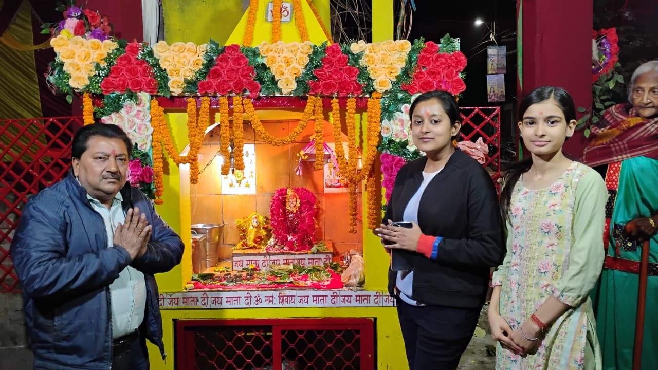 कचौड़ी गली, देवघर में माता शीतला की वार्षिकपूजा धूमधाम से मनाया गया