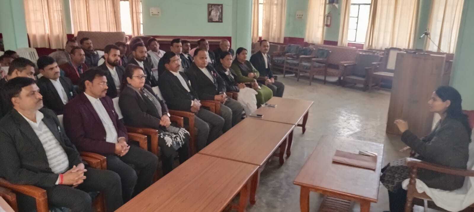 बृहद विधिक सहायता एवं सेवा शिविर के सफल आयोजन हेतु समन्वय बैठक