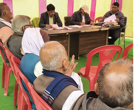 चकबन्दी चौपाल के माध्यम से 45 वादों का निस्तारण