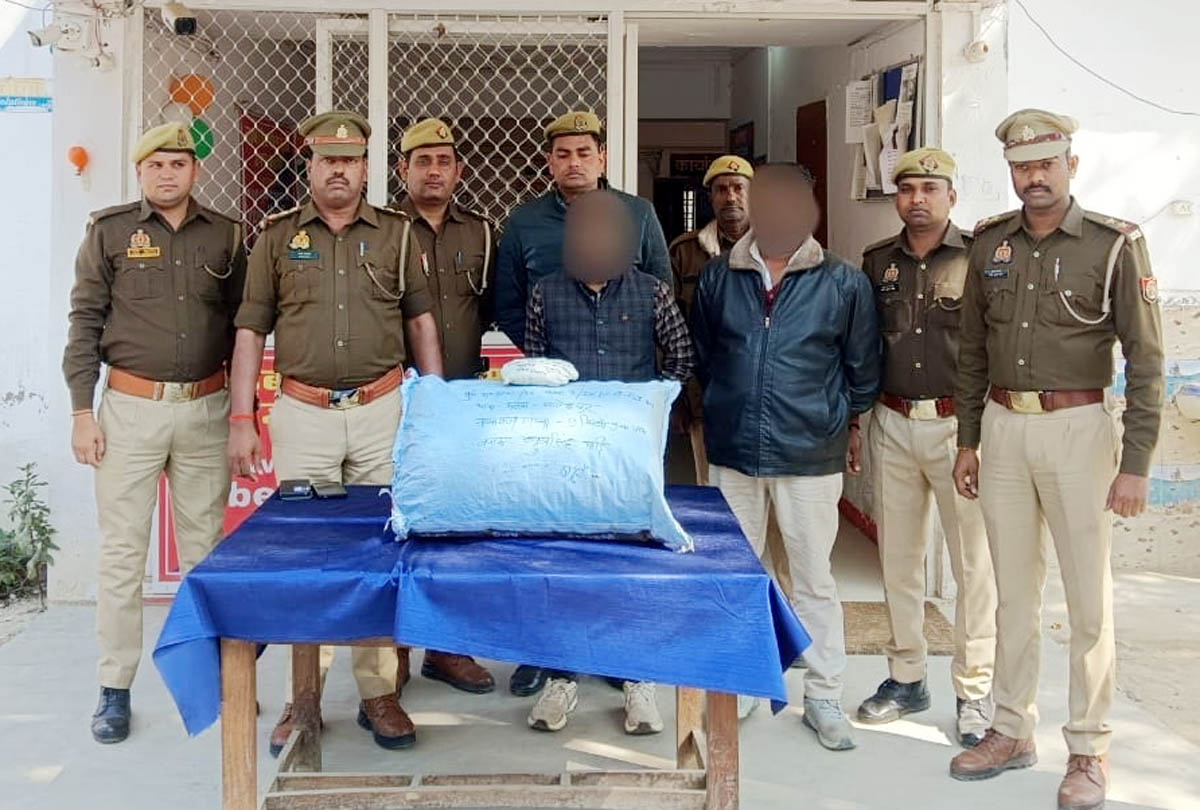 दो तस्कर गिरफ्तार गांजा के साथ मलवां पुलिस ने की कार्रवाई