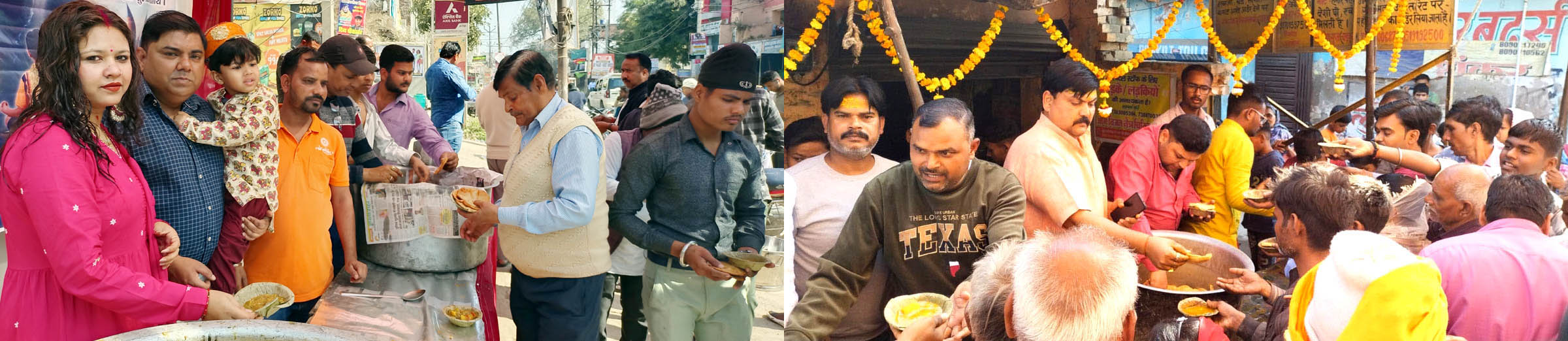 श्रद्धालुओं ने प्रसाद ग्रहण कर लगाए जयकारे, भंडारों का हुआ आयोजन