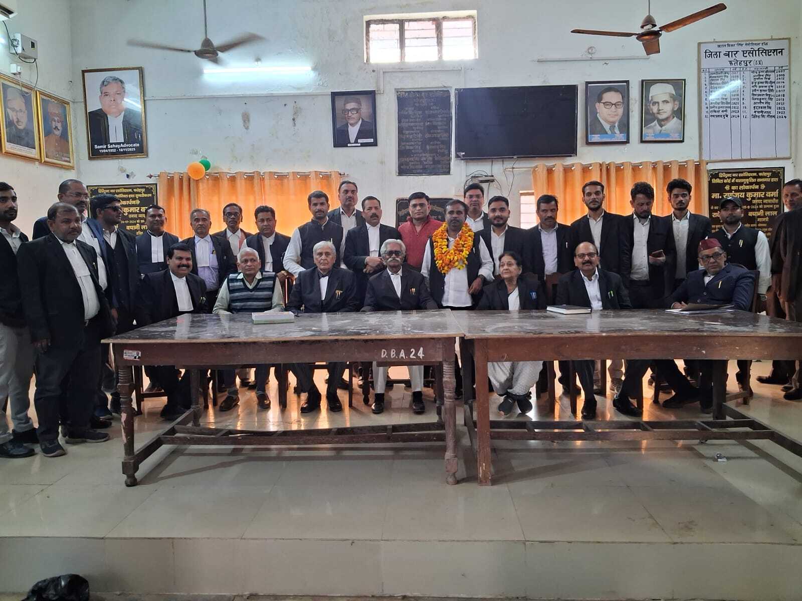  कांग्रेस विधि प्रकोष्ठ के जिलाध्यक्ष का अधिवक्ताओं ने किया स्वागत