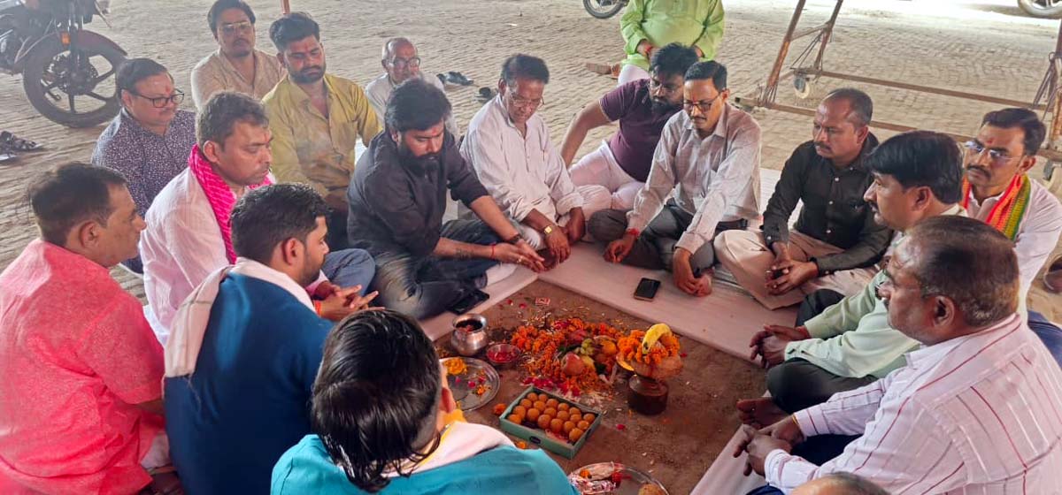 रामलीला मैदान ज्वालागंज में श्रीराम कथा का शंखनाद