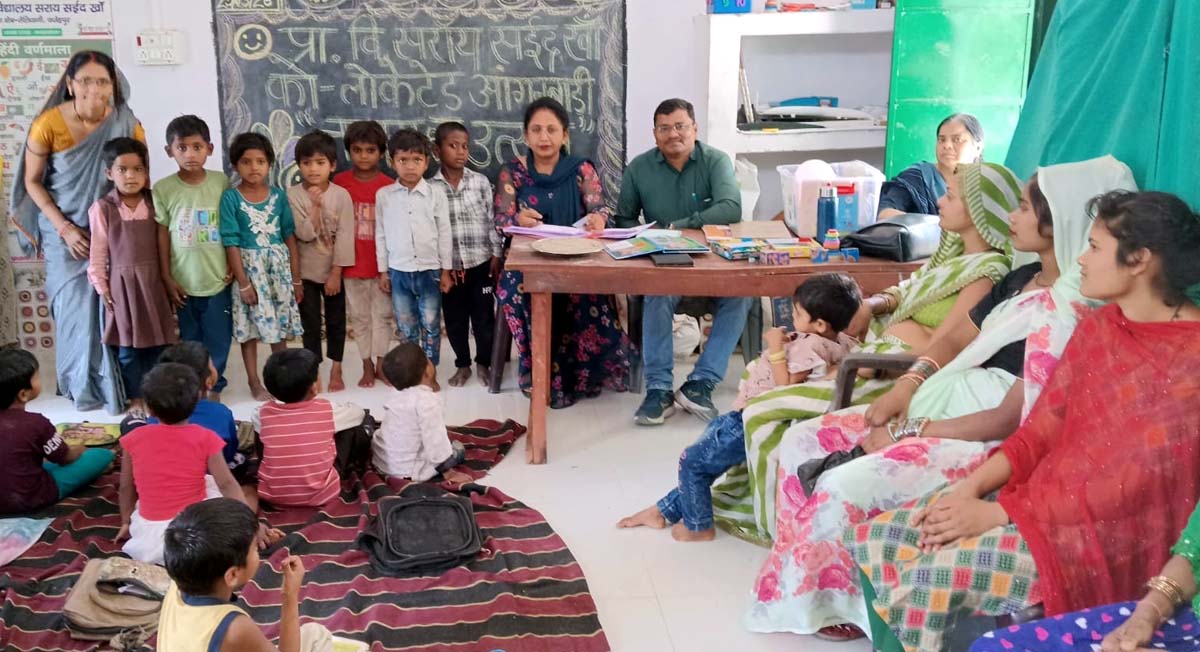  प्राथमिक विद्यालय में नवारंभ उत्सव में सात बच्चों हुआ प्रवेश