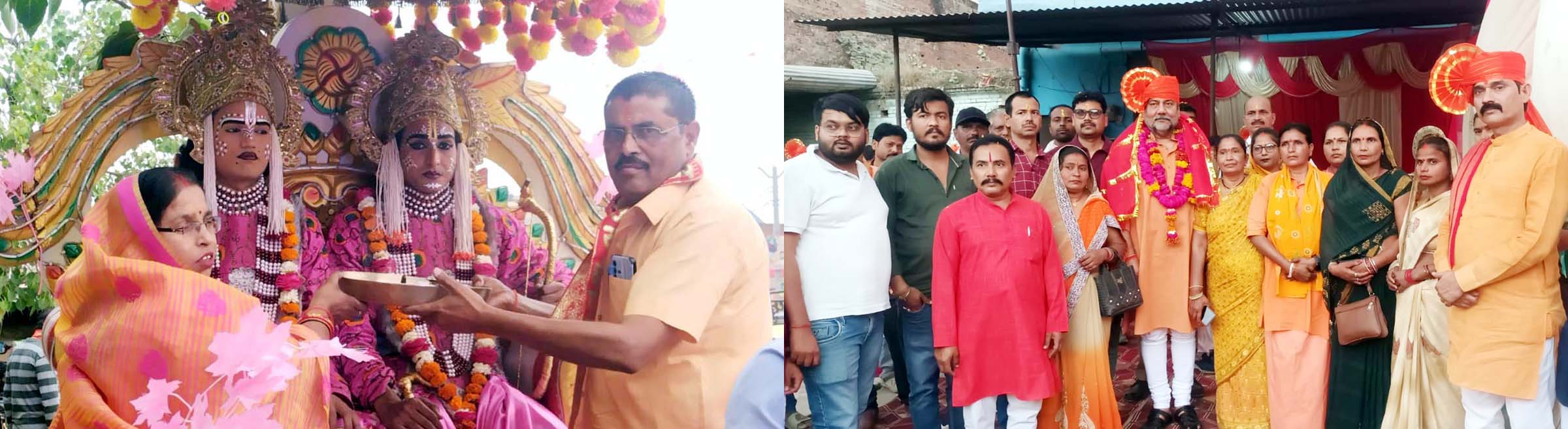 शोभा यात्रा में शामिल हुए हजारों रामभक्त, भगवामय रहा माहौल