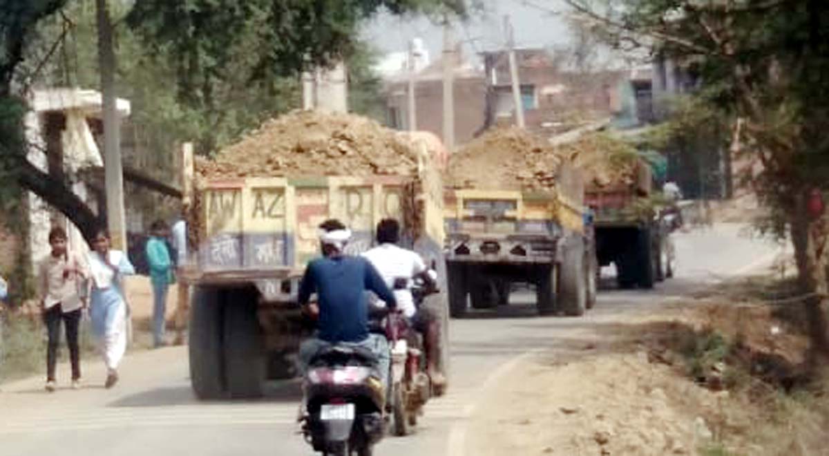 सत्ता के साए में धड़ल्ले से हो रहा मिट्टी खनन, जानकारी नहीं, फिर भी जारी खेल
