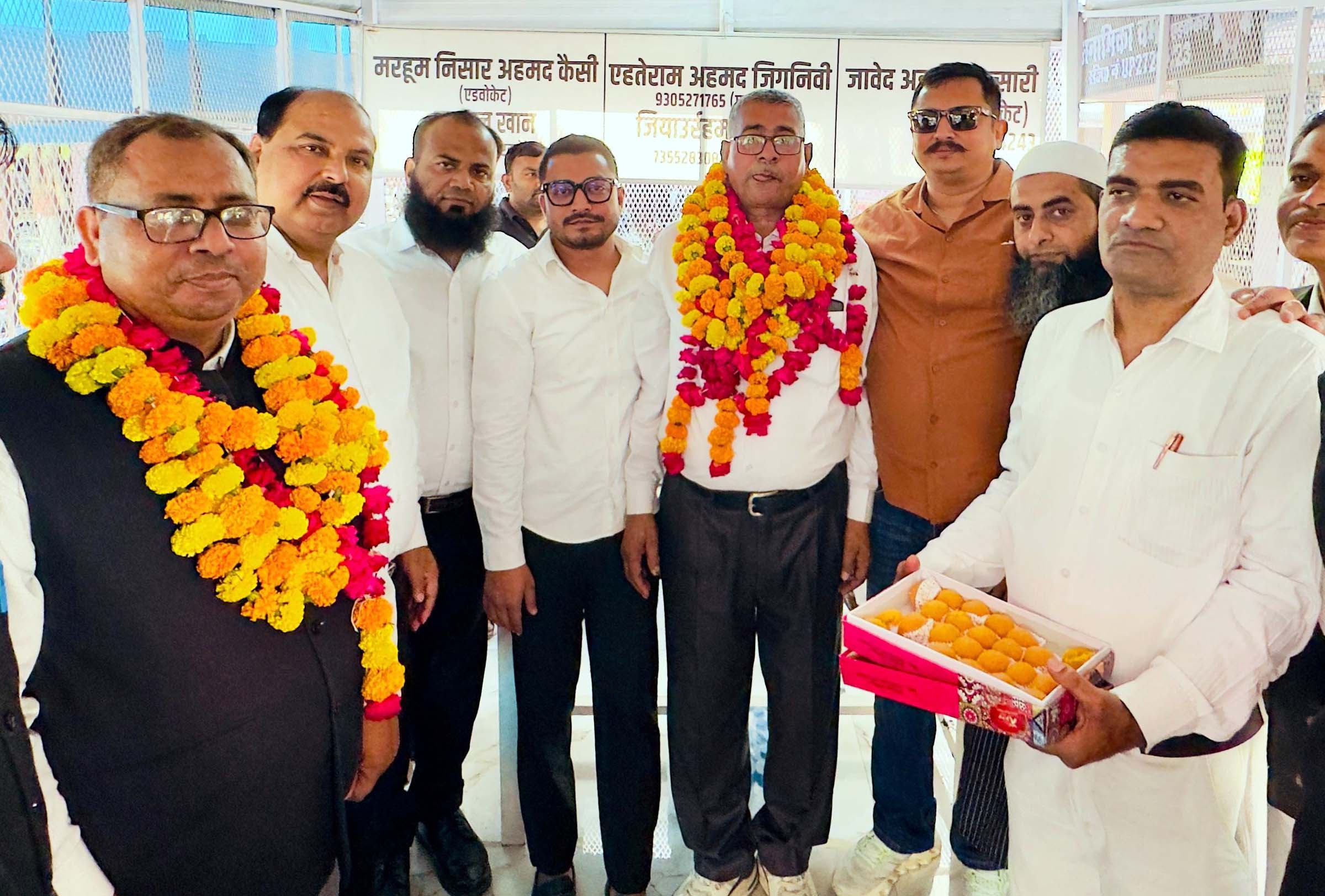 अध्यक्ष के साथ कंधे से कंधा मिलाकर चलने का लिया संकल्प, हुआ स्वागत