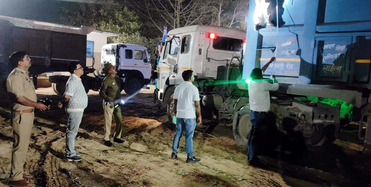 खनिज विभाग के प्रवर्तन कार्य से चार करोड़ से अधिक का राजस्व प्राप्त