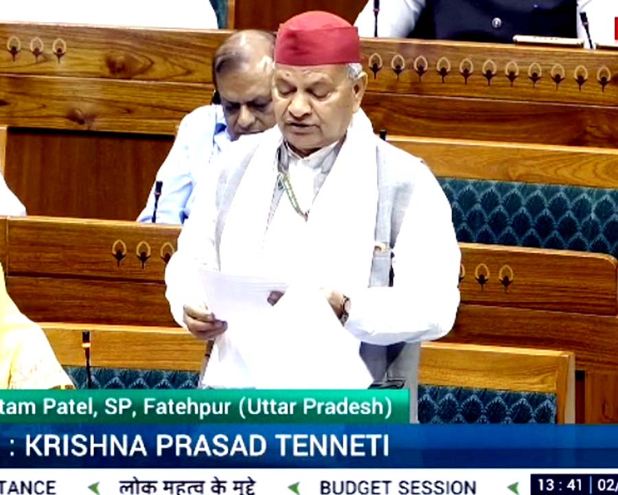 सांसद ने सदन में उठाया नादियों के समाप्त होते अस्तित्व का मुद्दा