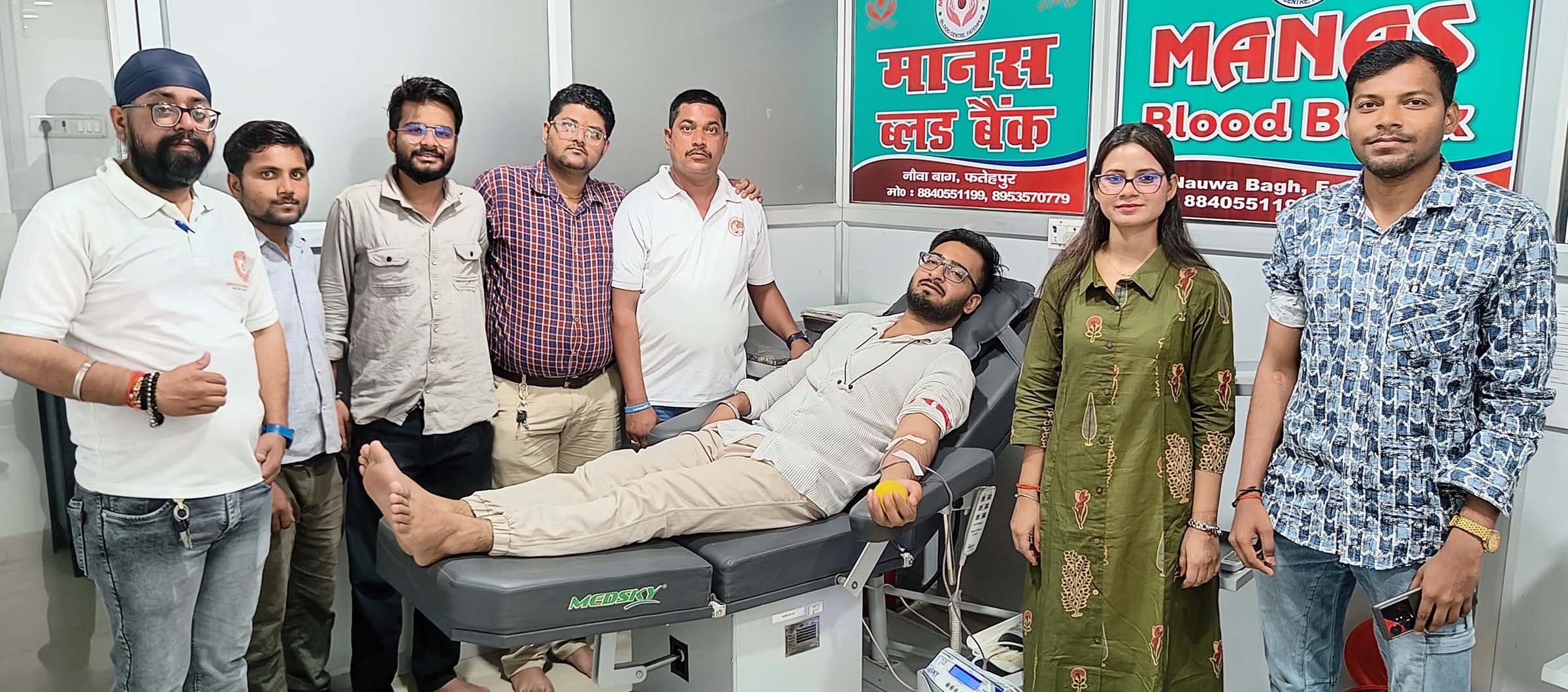 संत निरंकारी मिशन ने लगाया रक्तदान शिविर,18 ने किया रक्तदान