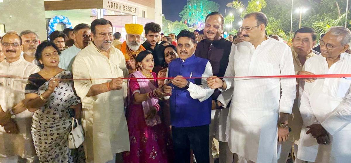 अरिका रिसॉर्ट का समाजसेवी ने किया उद्घाटन,मील का पत्थर बनेगा रिज़ॉर्ट: अभय सिंह
