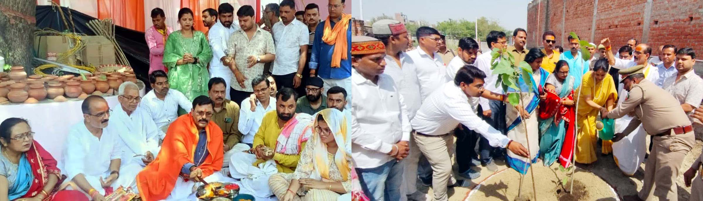 कमिश्नर व डीएम की मौजूदगी में बांके बिहारी मंदिर में हुई प्राण प्रतिष्ठा