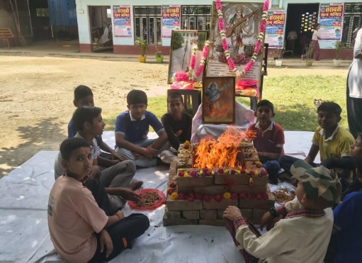 चैत्र नवरात्रि/रामनवमी पर सरस्वती ज्ञान मंदिर में भक्ति और संस्कृति का भव्य संगम