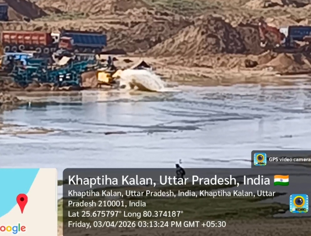 केन नदी के सीने पर माफिया का ‘पोकलैंड’ प्रहार, मौन खड़ा खनिज विभाग