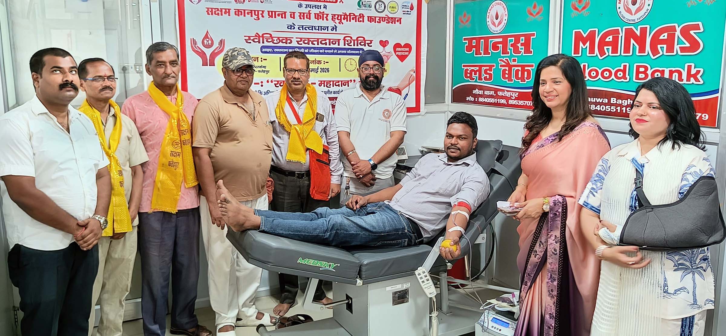 विश्व थैलीसीमिया दिवस पर शिविर में 26 ने किया रक्तदान