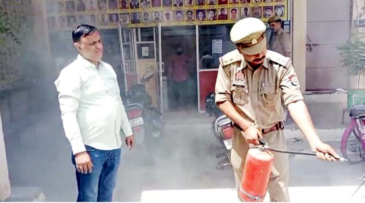 पुलिस लाइन में फायर सेफ्टी मॉकड्रिल, बढ़ी सतर्कता
