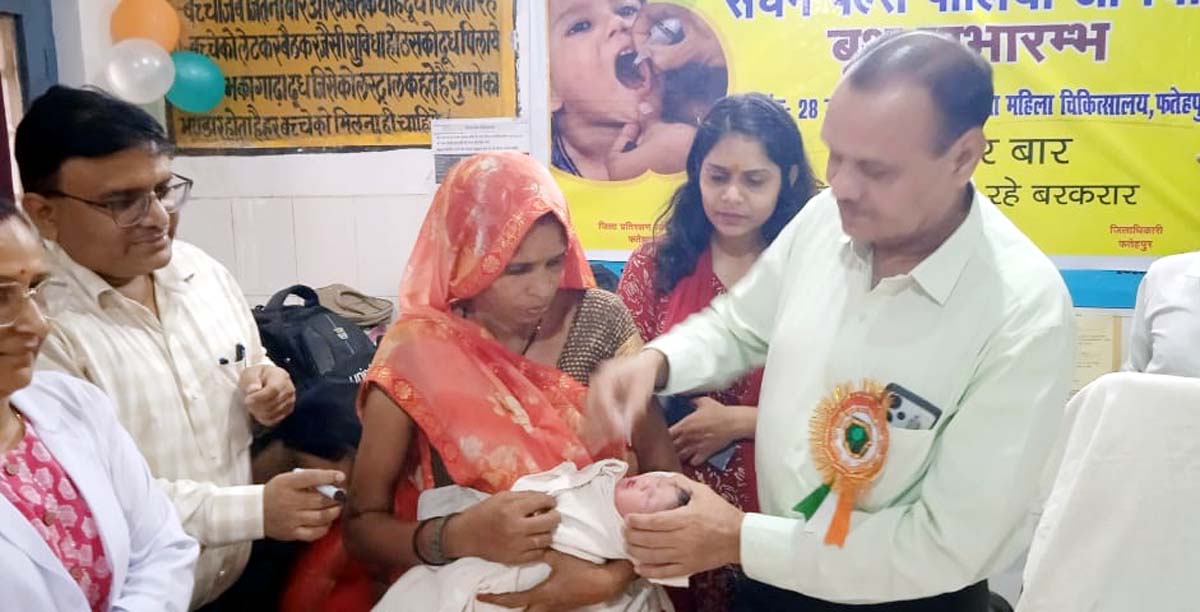 1280 बूथों पर चला अभियान, 4.23 लाख बच्चों को खुराक पिलाने का लक्ष्य
