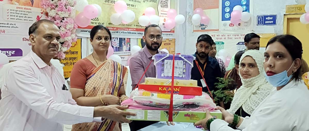 जिला अस्पताल में आयोजित कार्यक्रम में नवजात बेटियों का हुआ स्वागत
