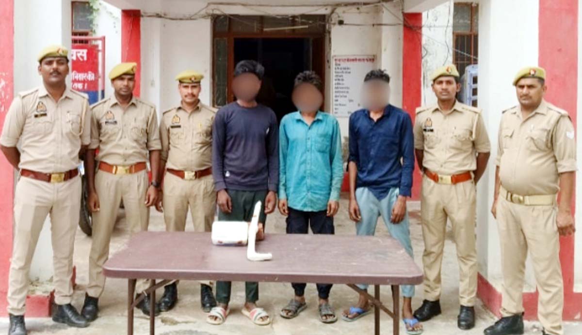 चौबीस घंटे में खागा पुलिस का खुलासा, तीन शातिर दबोचे