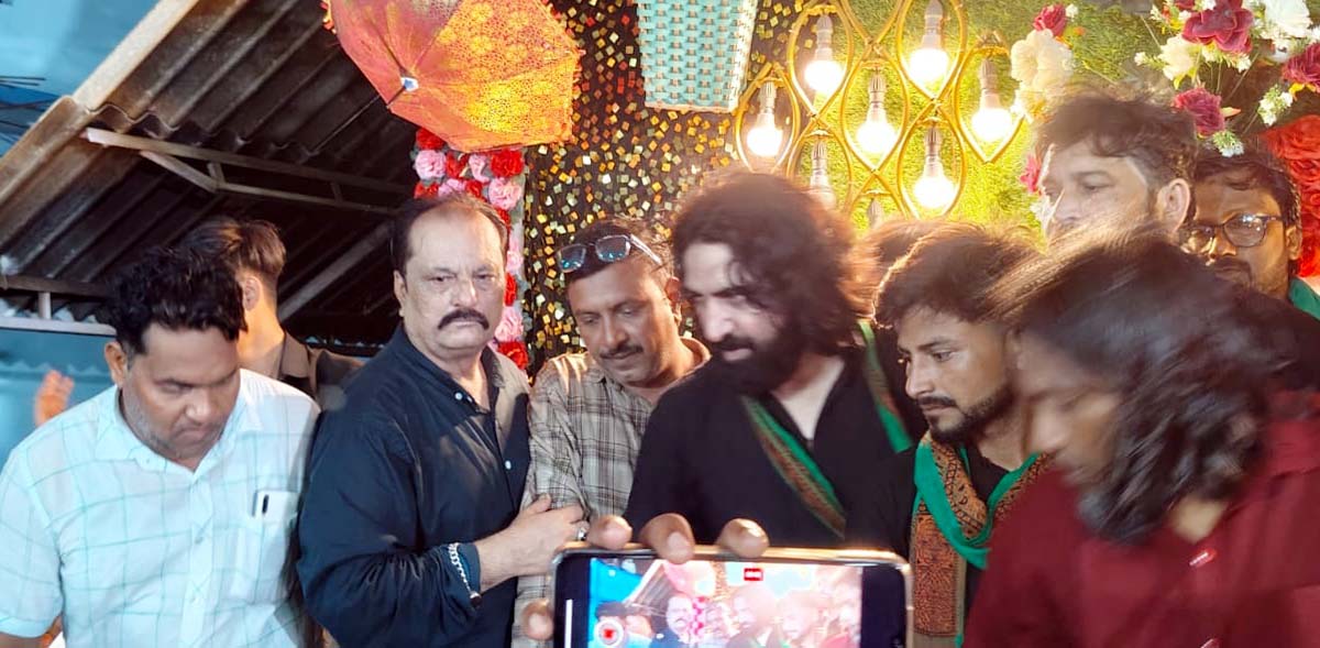 बिसवां पर निकला ताजिया जुलूस, या हुसैन की गूंजी सदाएं