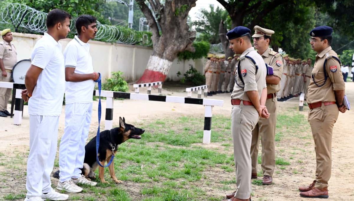 पुलिस के डॉग स्क्वायड में शामिल हुआ ट्रैकर डॉग सूर्या