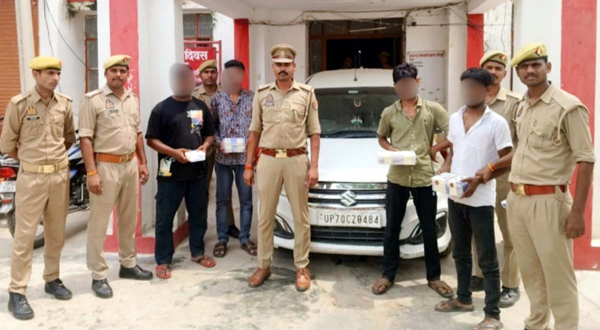 अंतरजनपदीय बदमाशों ने पुलिस पर की फायरिंग, चार गिरफ्तार