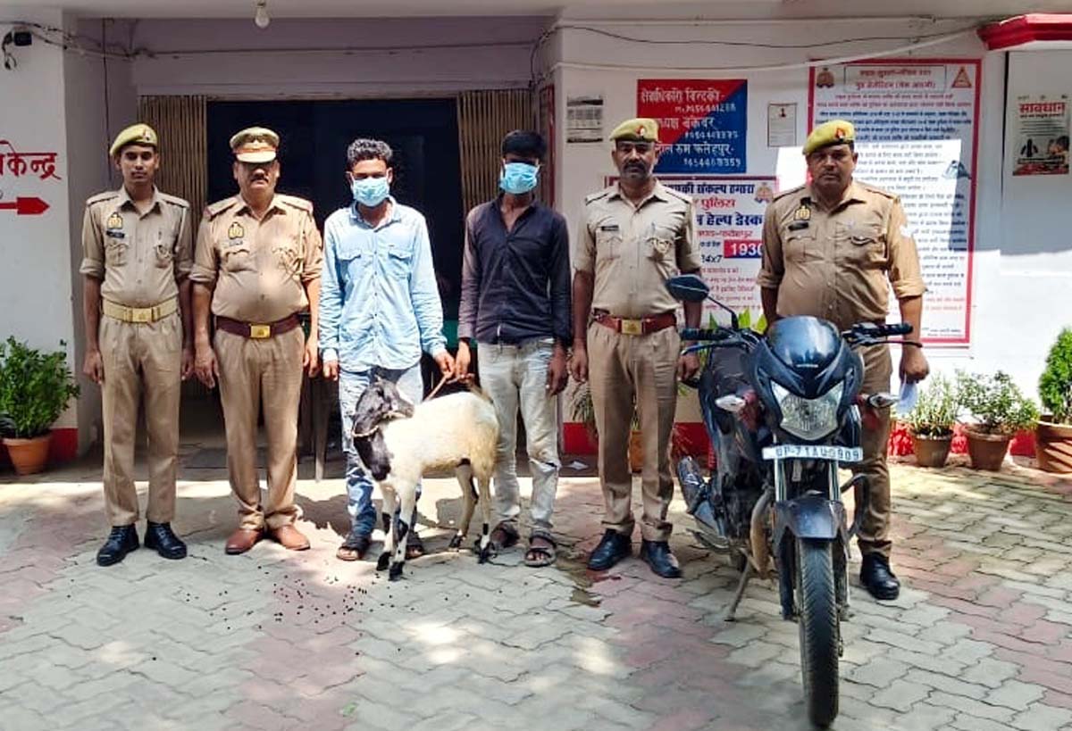 बकरी चोरों पर पुलिस का शिकंजा, दो शातिर गिरफ्तार