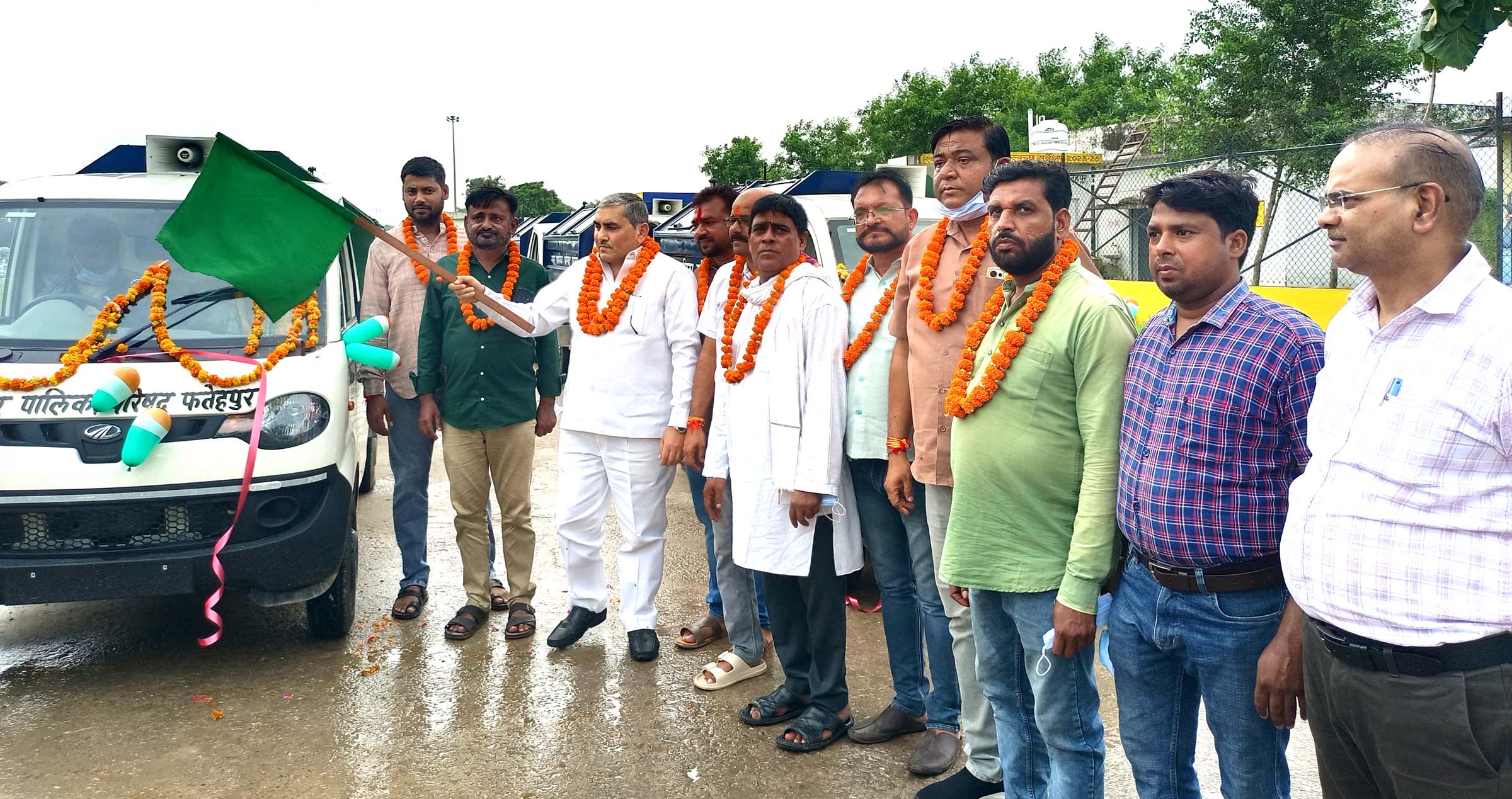 पालिकाध्यक्ष ने दिखाई हरी झण्डी, कूड़ा उठाने की व्यवस्था होगी मजबूत