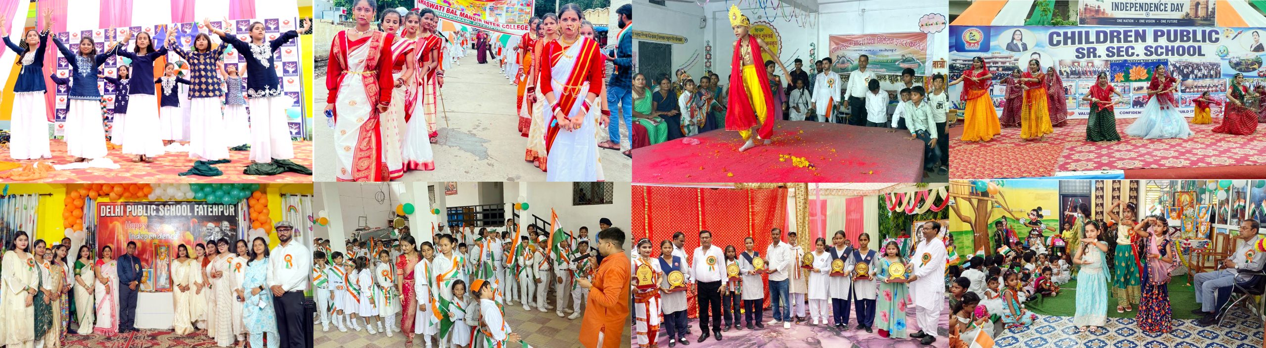 विद्यालयों में धूमधाम से मनाया स्वतंत्रता दिवस, देशभक्ति के रंग में रंगा जनपद