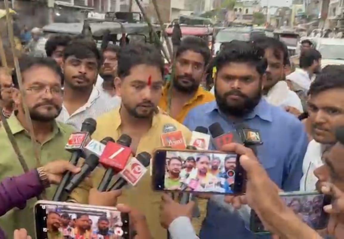 युवा आक्रोश मशाल यात्रा, कांग्रेस के विरोध में भाजयुमो का जोरदार प्रदर्शन