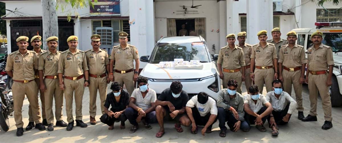 बंद मकानों के ताले तोड़ने वाले अंतरजनपदीय गिरोह के सात शातिर गिरफ्तार