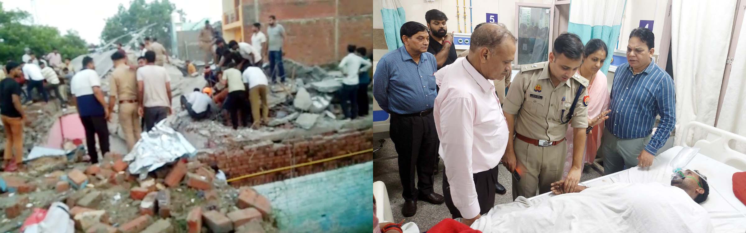 फतेहपुर में सिलेंडर फटने से दो मंजिला मकान जमींदोज, चार की मौत