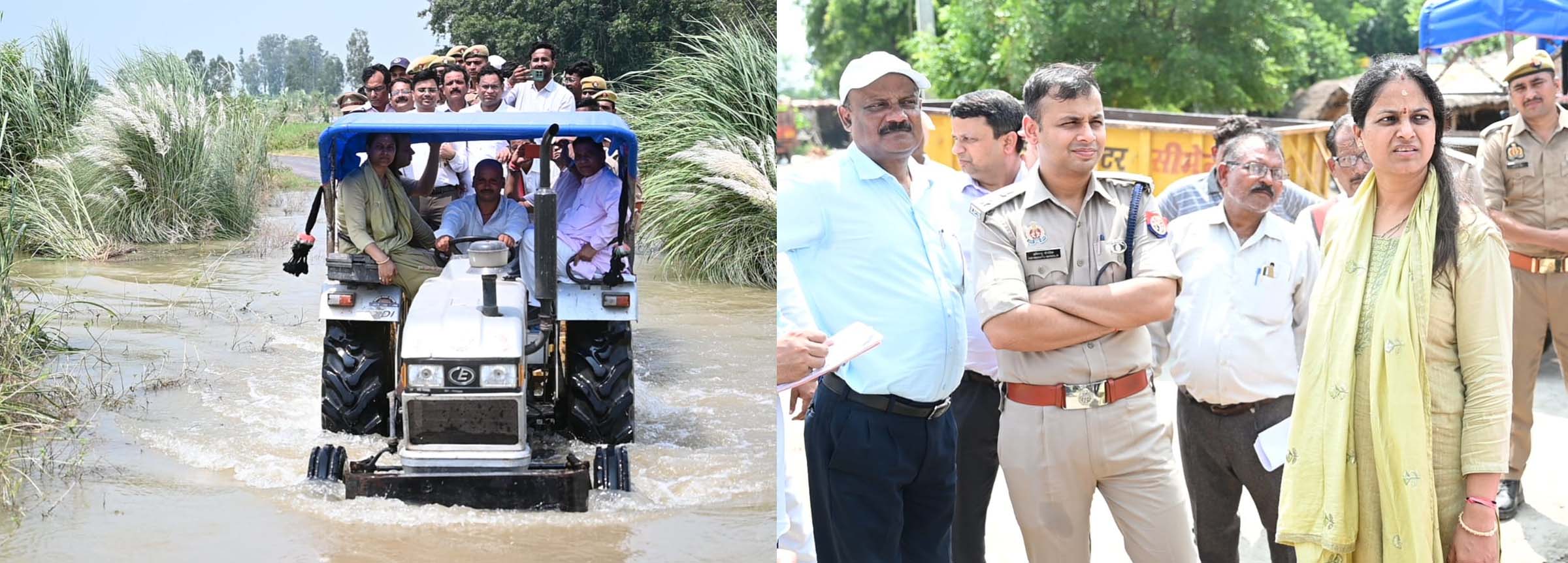 अभयपुर-आशापुर से बिंदकी फार्म तक अफसरों ने परखी जमीनी हकीकत