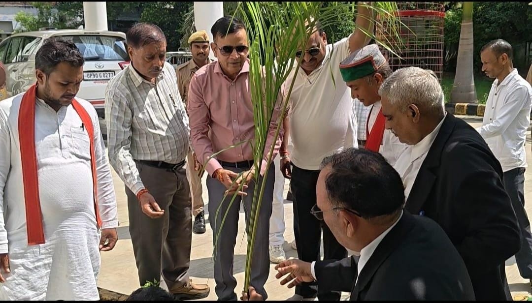 पर्यावरण प्रहरी गुलाबचंद कुशवाहा ने संयुक्त रूप से कमिश्नर कार्यालय परिसर में किया पौधरोपण