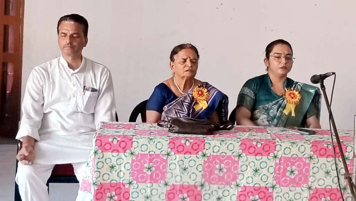 सरस्वती शिशु मंदिर में मनाई दोनों महापुरूषों की जयंती, अहिंसा का संदेश
