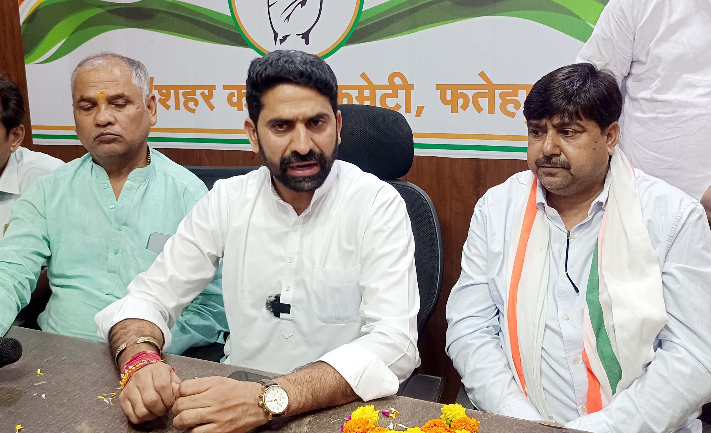 जिलाध्यक्ष व शहर अध्यक्ष ने वोट चोरी के मुद्दे पर भाजपा को घेरा