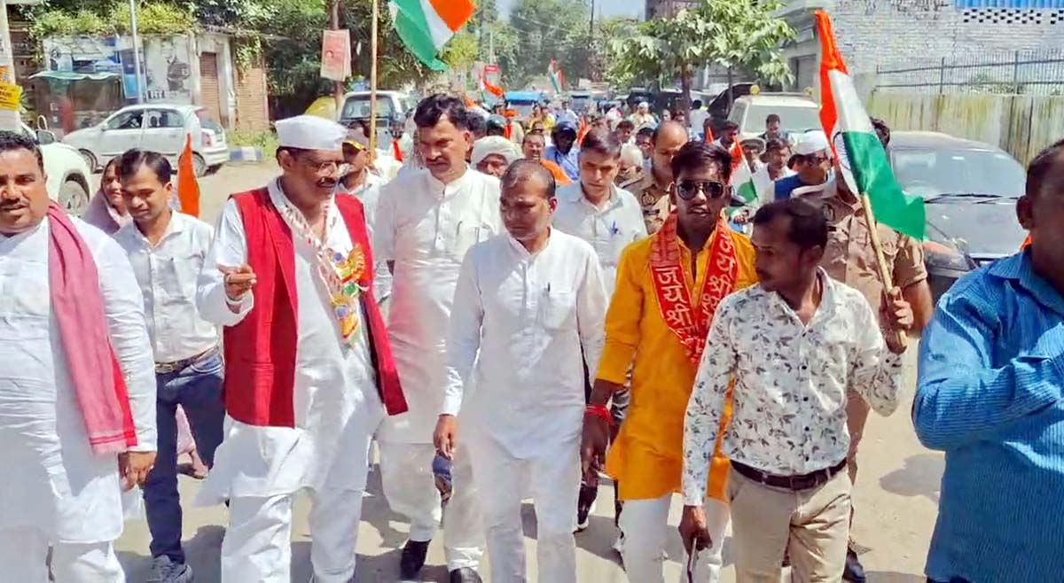 गांधी जयंती पर साहू समाज ने निकाली विशाल शोभा यात्रा, सिद्धांतों को अपनाने पर जोर