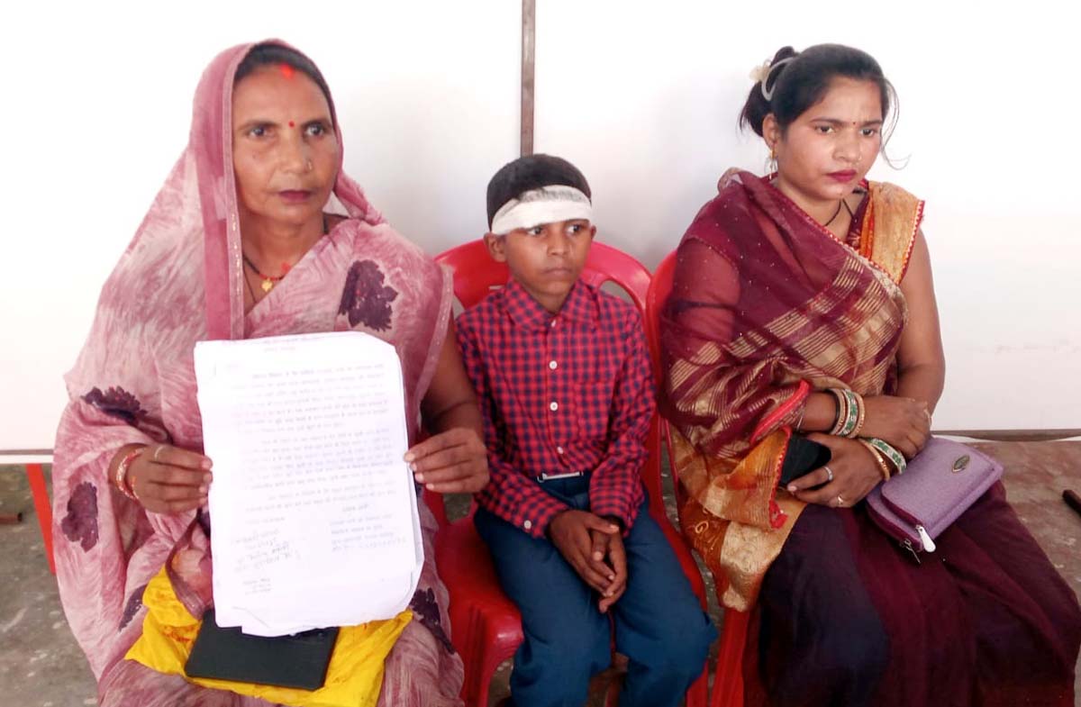 घायल मासूम को न्याय दिलाने के लिए नानी ने पूर्व विधायक व एसपी से लगाई गुहार
