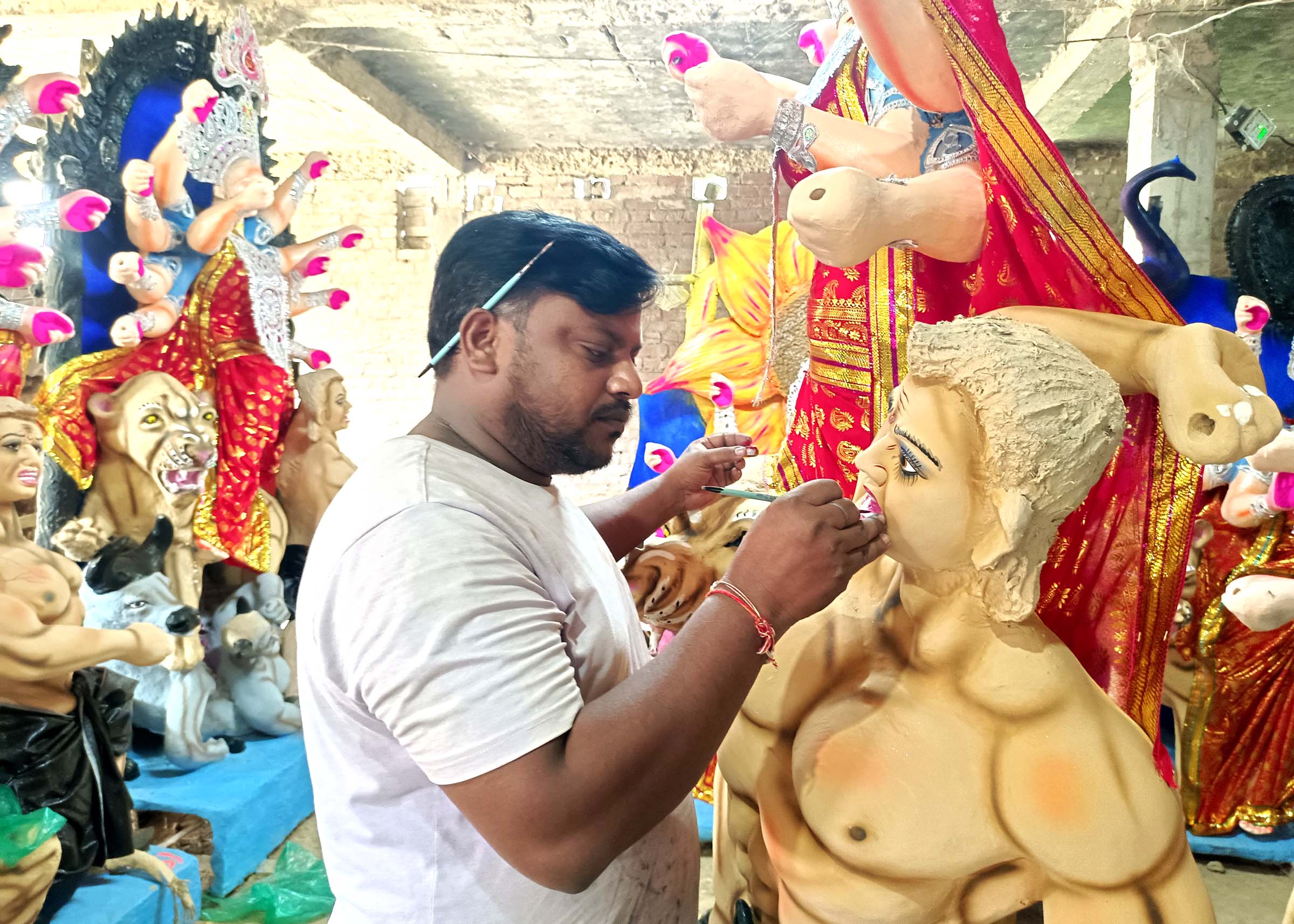  दुर्गा महोत्सव: तैयार हो रहे पांडाल, 11 से विराजेंगी मां शेरावली