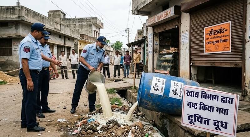 नवरात्रि को लेकर खाद्य विभाग की छापेमारी, लिए नमूने