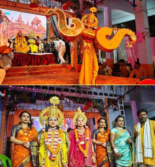 रामलीला में धनुष यज्ञ का किया गया मंचन लक्ष्मण-परशुराम संवाद रहा आकर्षण का केन्द्र