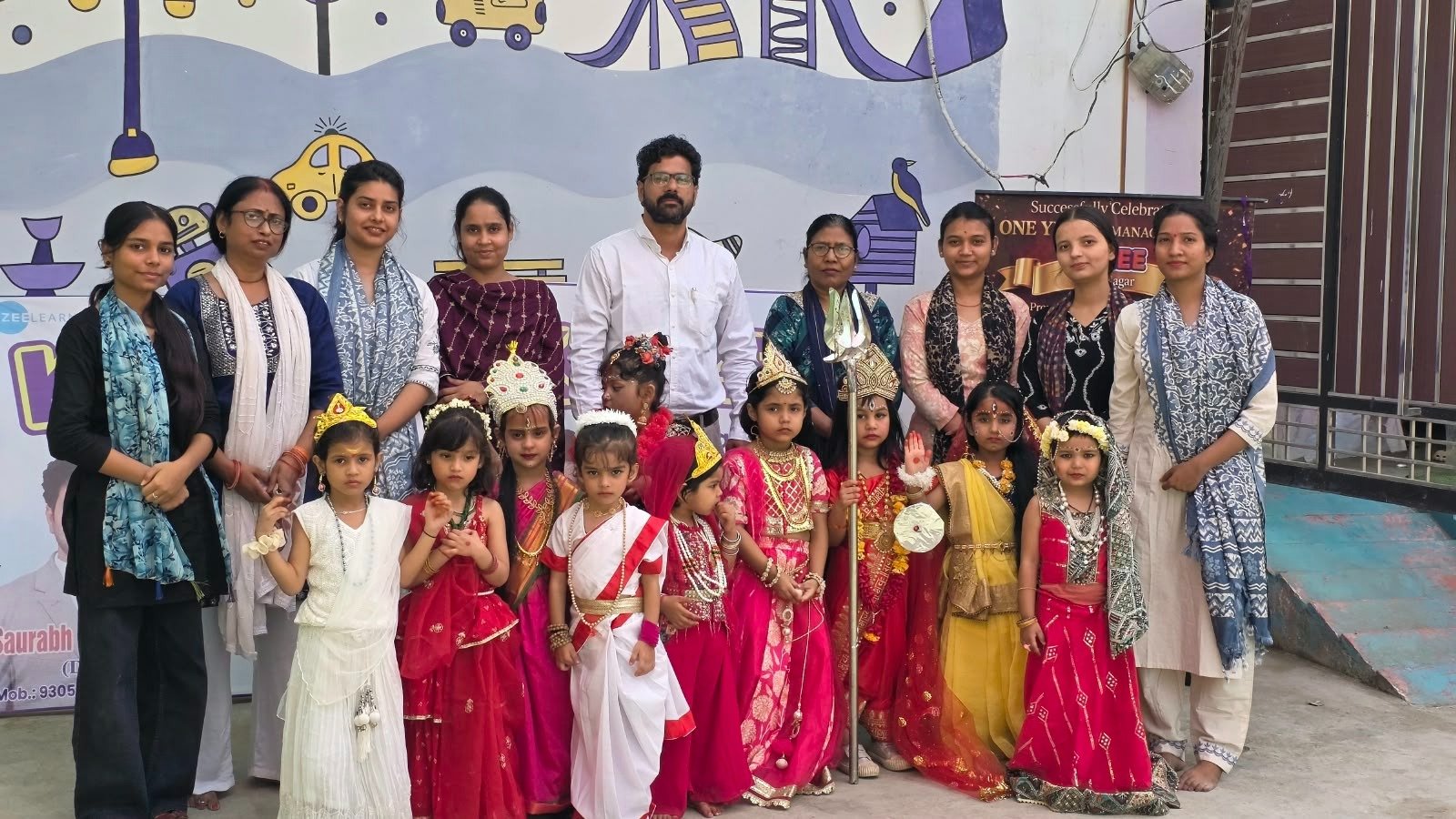 किडजी इंदिरा नगर में धूमधाम से मना नवरात्रि महोत्सव, दुर्गा के नौ रूप