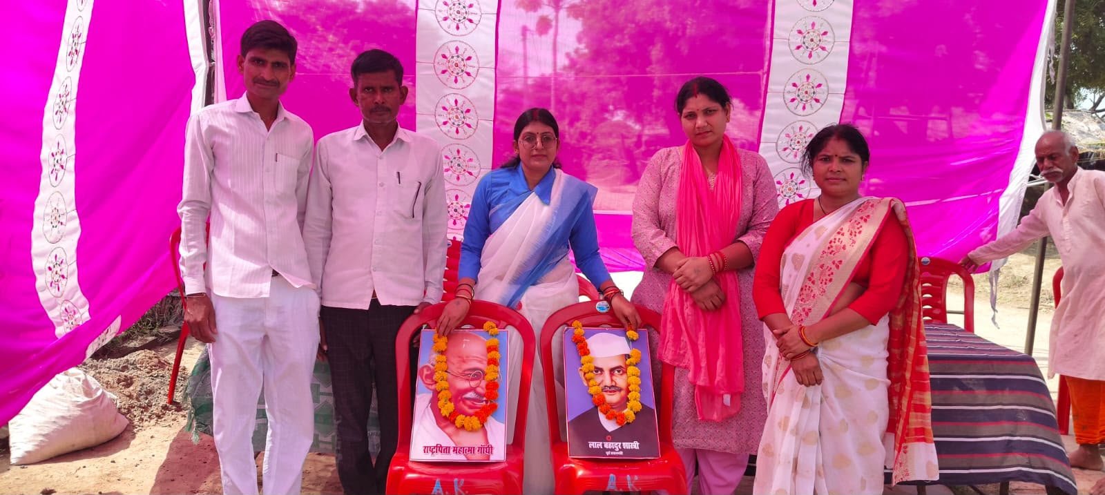 मरका में मनाई गांधी-शास्त्री जयंत- 9 अक्टूबर को एसडीएम घेराव का ऐलान